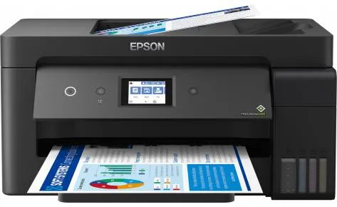 БФП ink color A3 Epson EcoTank L14150 38_24 ppm Fax ADF Duplex USB Ethernet Wi-Fi 4 inks Black Pigment