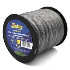 Леска для триммера 2.4 мм 450 м армированная звезда бухта Kubis 01-08-1244 фото