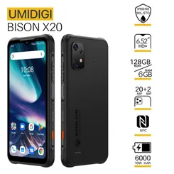 Смартфон UMIDIGI BISON X20 NFC 6.53" 6/128ГБ, 2SIM, 6000мА·год, чорний фото