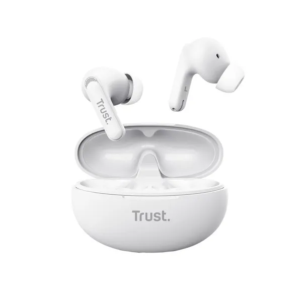 Наушники TWS Trust Yavi Earbuds BT 5.3, ENC, SBC, Mic, Белый