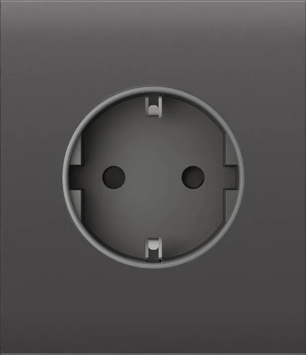 Центральная панель для встраиваемой розетки Ajax CenterCover for Outlet Basic, grey