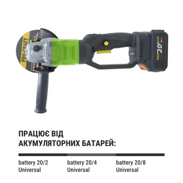 Бесщеточная аккумуляторная шлифмашина 125 мм, 20 В Procraft PWA-125 (1 АКБ) заказать