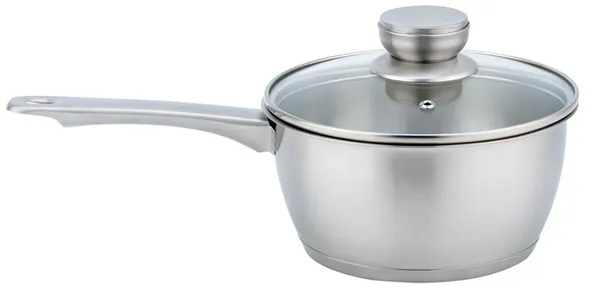 Ковш со стеклянной крышкой ARDESTO Gemini Lucca, 1.6л, нержавеющая сталь