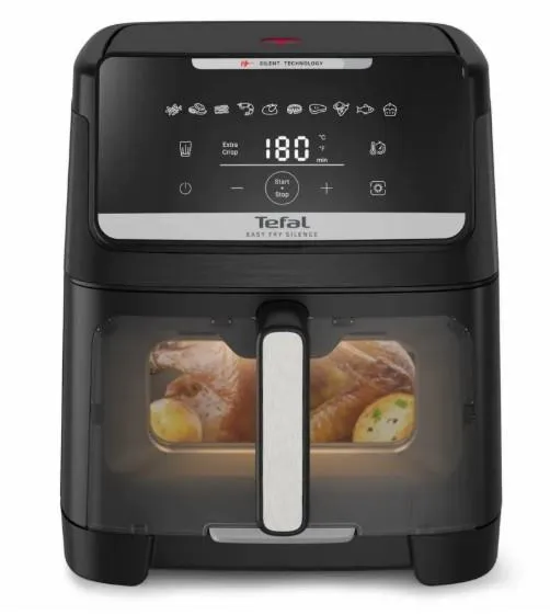 Мультипечь Tefal Easy Fry Silence XXL, 1800Вт, чаша-7л, сенсорное управл., пластик, черный
