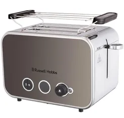 Russell Hobbs toaster Distinctions 2-Slice 1670Вт, подогрев, разморозка, пластик, серебристо-серый фото