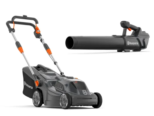 Набор Husqvarna: Газонокосилка Aspire LC34-P4A + Воздуходув Aspire B8X-P4A (без АКБ и ЗУ)