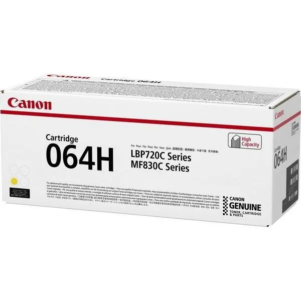 Картридж Canon 064H MF832Cdw/LBP722Cdw Yellow (10500 стор.)