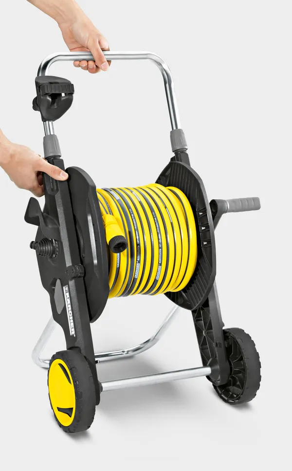 Котушка для шланга Karcher "HT 4.500", складна, регулювання висоти ручки візка, довжина шланга: 1/2" 50м, 5/8" 35м, 3/4" 23м купити в Україні
