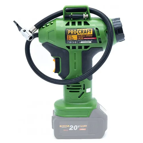 Купити Безпровідний акумуляторний компресор 11 атм, автостоп Procraft LK20 (без АКБ та ЗП) R13, R14, R15, R16, R17