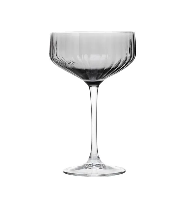 Набор бокалов для шампанского ARDESTO Black Mars Alcor 330мл, 2шт, стекло, серый