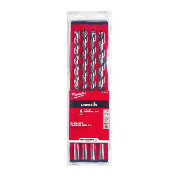 Набір спиральных сверл Milwaukee Impact Linemans 4шт (1 шт) ціна в Україні
