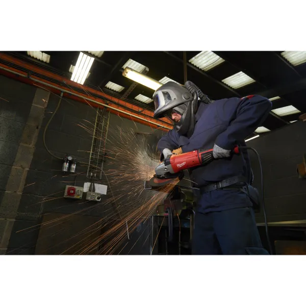 Шліфмашина кутова AGVKB-24-230 EKX DMS 2400Вт, 230 мм диск (+ кабель, рукоятка, зах. кожух, безкл. гайка, зах. екран) купить в Украине