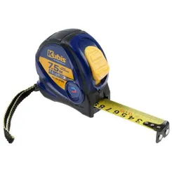 Рулетка измерительная 7.5м×25мм с магнитным наконечником металлическое полотно Kubis 05-01-2725 фото