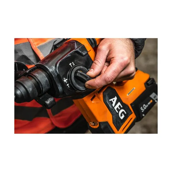 Перфоратор акум. BBH18BL2-502C AEG, 18В, 2х5Аг, 0-1500об/хв, 0-5000рух/хв, Ø30/13/26, 2.5Дж, 3,08кг купити в Україні