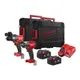 Набір акумуляторних інтрументів Milwaukee M18FPP2F3-502X (ударний дриль M18 FPD3, M18 FMTIW2F12 бездротовий ударний гайковерт 1/