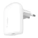 Зарядное устройство сетевое Belkin 30Вт USB-С PD PPS, белый