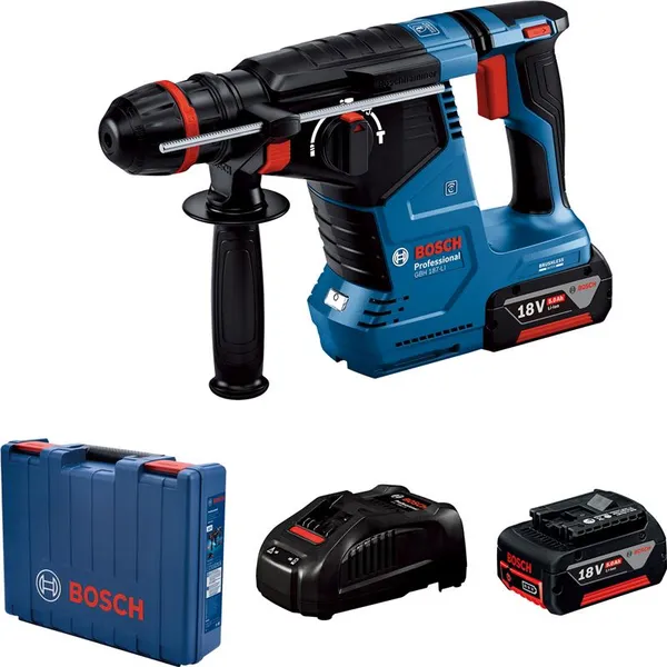 Перфоратор акумуляторний Bosch GBH 187-LI ONE Chuck SDS-Plus 18В акб 2х5А·год 2.4Дж 2.9кг