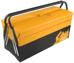 Ящик для инструмента Tolsen Профи, 2 раздвижных секций, 3 уровня, 49.5x20x29см, металл, 5.1кг фото