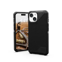 Чохол UAG для iPhone 15, Metropolis LT Magsafe, Kevlar Black фото