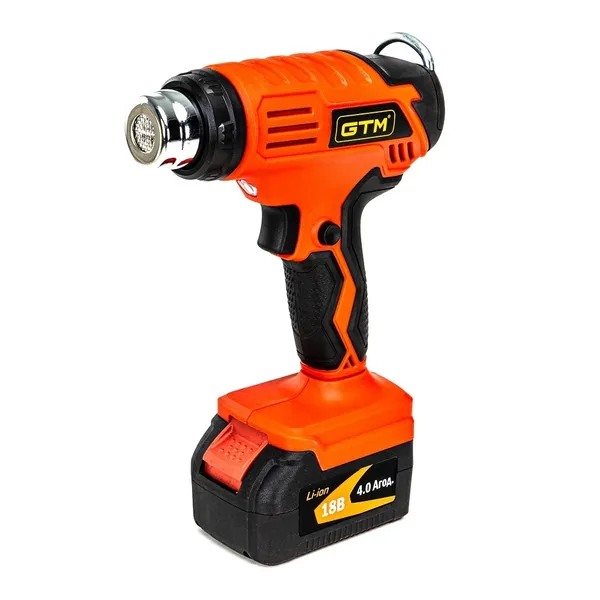 Термоповітродувка акум. HGC18/550, 18В, 350/550С, 160/200л/хв, +акум. 4Аг, зарядний пристрій