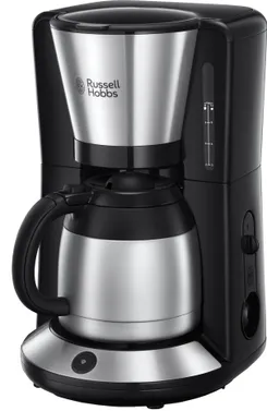 Кофеварка Russell Hobbs капельная  Adventure, 1л, молотый, черно-серебристый фото