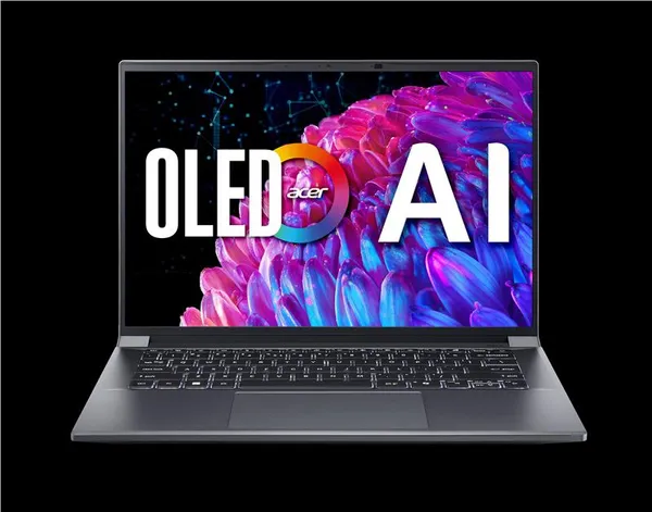 Ноутбук Acer Swift X SFX14-72G 14.5" 2.8K OLED, Intel U7-155H, 32GB, F1TB, NVD4060-8, Win11, сірий