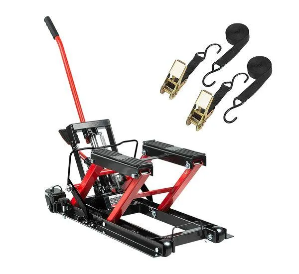 Гідравлічний підйомник для мотоциклів та квадроциклів + ремені безпеки REDATS LS-570