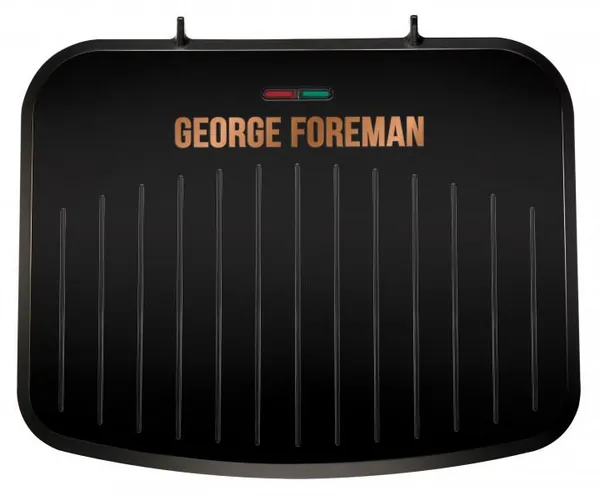 Гриль George Foreman прижимной Fit Grill Copper Medium 1630Вт, темп. режимов-1, пластик, черный