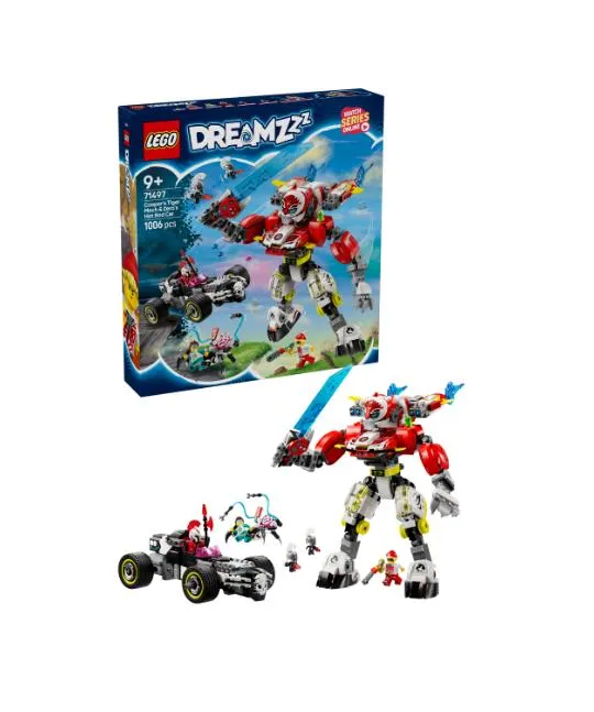 Конструктор LEGO DREAMZzz Робот-тигр Купера та Хот-род авто Зеро