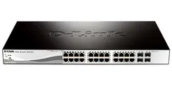 Коммутатор D-Link DGS-1210-28P 24xGE PoE, 4xGE/SFP, 193Вт, WebSmart фото