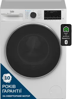 Стирально-сушильная машина Beko фронтальная, 9(6)кг, 1400, D, 60см, дисплей, белый фото