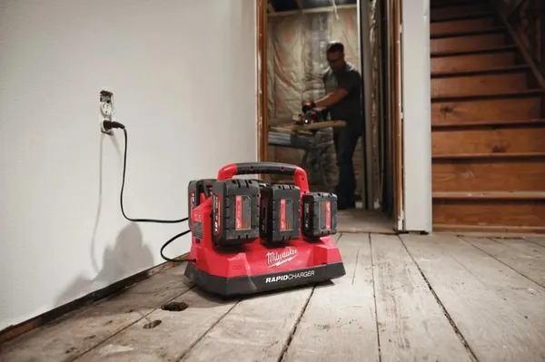 Купить Зарядний пристрій PАCKOUT MILWAUKEE, M18 PC6 (для 6 ак. М18) со скидкой