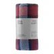 Плед ARDESTO Fleece 130x160см, 100% полиэстер, клетка, сине-бордовый