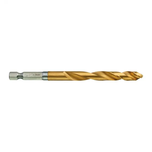 Сверло по металлу Milwaukee RedHEX HSS-G TiN, 8х70х111мм