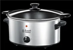 Повільноварка Russell Hobbs Cook&Home, 160Вт, чаша-3.5л, механічне керув., метал/пластик, чорний фото