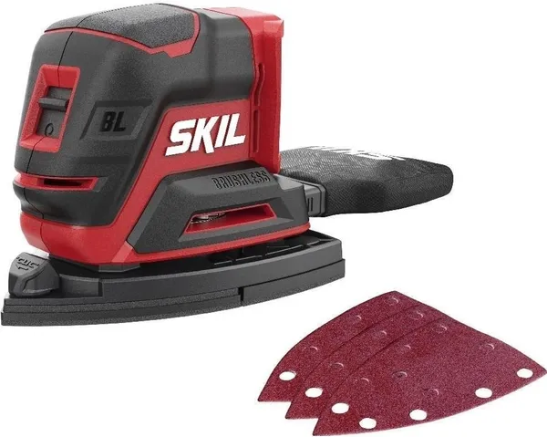 Шліфмашина вібраційна акумуляторна SKIL 3720 CC Compact безщіткова 20В акб 1х2.5А·год 151х102мм 0.7кг цена в Украине