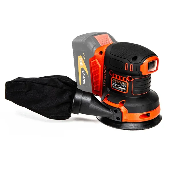Шліфмашина ексцентрикова акум. OSC18/125BL, 18В, 125мм, 6000-12000об/хв., +акум. 2Аг, зарядний пристрій цена в Украине