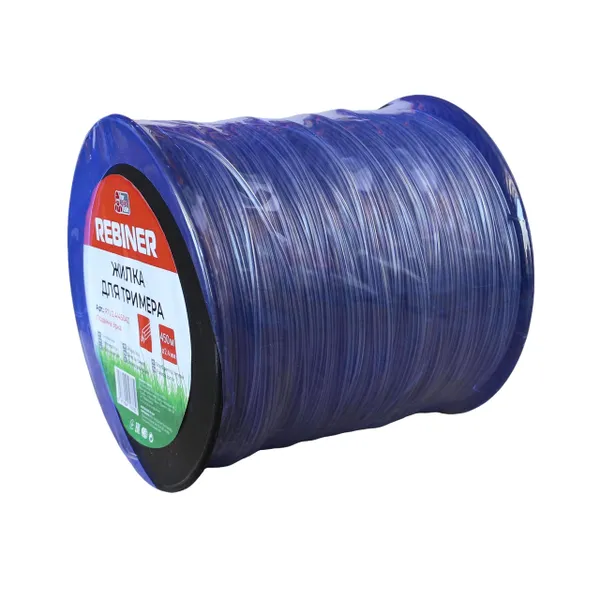 Леска для мотокосы 2.4 мм 450 м армированная звезда бухта Rebiner RTL-2.4(450AZ)