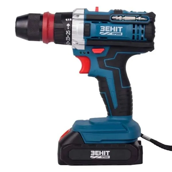 Шурупокрут-дриль акумуляторний Зеніт Профі ЗПША-21/20 DFR 21В 2х2А·год 25Нм 350·1500об·хв 1.2кг заказать
