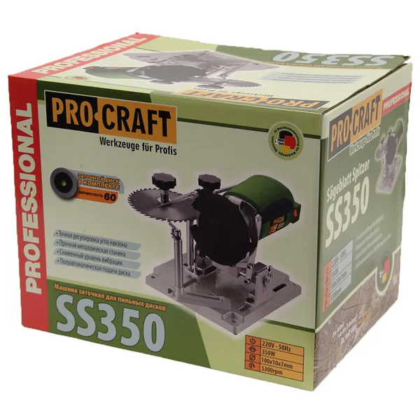 Станок для заточки пильных дисков Procraft SS350 купить онлайн