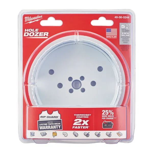 Коронка Bi-Metal MILWAUKEE, діаметр 133мм ціна в Україні