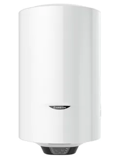 Водонагреватель электр. Ariston круглый PRO1 ECO 100 V 1,8K PL DRY, 100л, 1,8кВт, сухой тэн, эл. упр-ние, B, Италия, белый фото