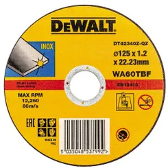 Диск отрезной по металлу DeWalt INOX 125х1.2х22.23мм фото