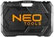 Набір інструментів Neo Tools, 233 шт, 1/2", 1/4", 3/8", CrV, кейс фото №14