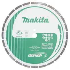 Алмазний диск сегмент: бетон, цегла, черепиця, силікатна цегла або бруківка 350x25,4 мм Makita (D-80139) фото