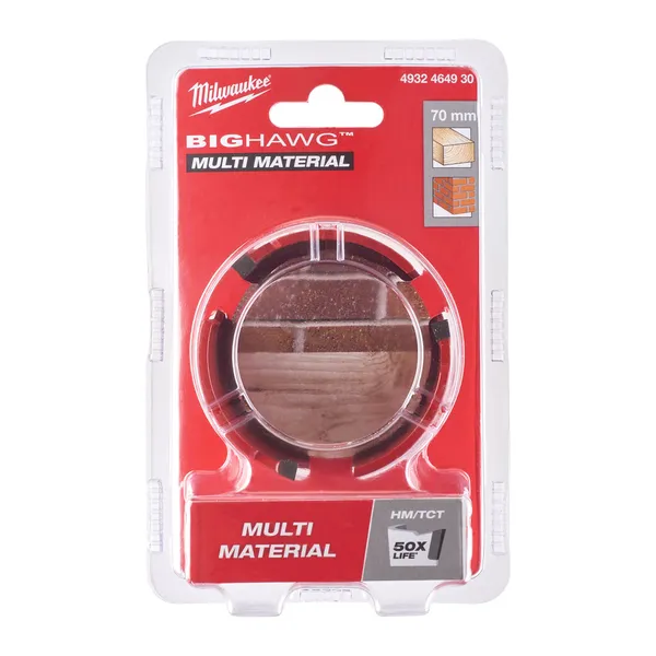 Коронка по мультіматеріалу MILWAUKEE Bighawg, діаметр 70мм цена в Украине