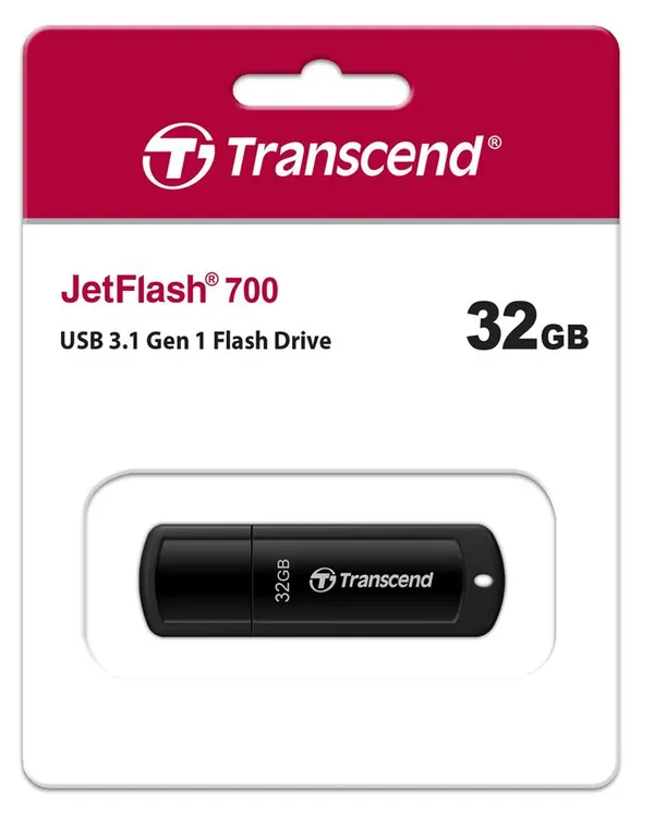 Накопитель Transcend  32GB USB 3.1 Type-A JetFlash 700 Чёрный