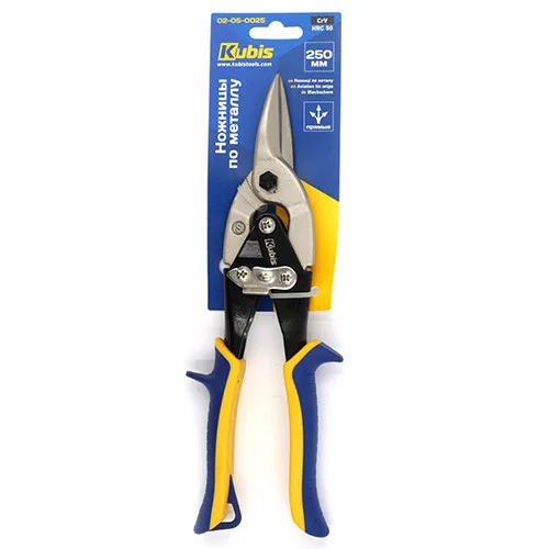 Ножницы по металлу ручные прямые 250 мм Kubis 02-05-0025 цена в Украине