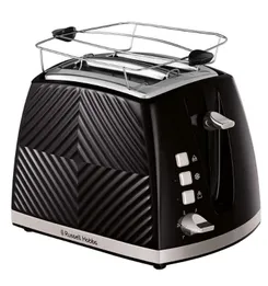 Russell Hobbs toaster GrooWe 2 Slice 850Вт, подогрев, разморозка, пластик, черный фото