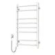 Полотенцесушитель Navin электрический Блюз, 800х480х123мм, кнопка, сталь, белый, левое подключение